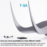 MEGA-IEDA High Hard Non-magnetic Stainless Steel Repair Tweezers, Long Tip, Short Tip, Curved Tip – Bild 3