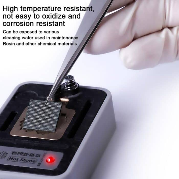 MEGA-IEDA High Hard Non-magnetic Stainless Steel Repair Tweezers, Long Tip, Short Tip, Curved Tip – Bild 7