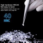 MEGA-IEDA High Hard Non-magnetic Stainless Steel Repair Tweezers, Long Tip, Short Tip, Curved Tip – Bild 10