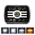 Y19 H4 7 inch Car Sun Style Square Modified Headlight for Jeep Wrangler, Y19