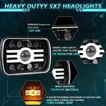 Y19 H4 7 inch Car Sun Style Square Modified Headlight for Jeep Wrangler, Y19 – Bild 2