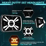 Y23 H4 7 inch Car Seven-bead Sun Style Square Modified Headlight for Jeep Wrangler, Y23 – Bild 2