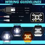 Y23 H4 7 inch Car Seven-bead Sun Style Square Modified Headlight for Jeep Wrangler, Y23 – Bild 4