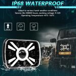 Y23 H4 7 inch Car Seven-bead Sun Style Square Modified Headlight for Jeep Wrangler, Y23 – Bild 5