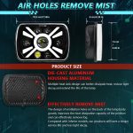 Y23 H4 7 inch Car Seven-bead Sun Style Square Modified Headlight for Jeep Wrangler, Y23 – Bild 7