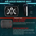 Y24 H4 7 inch Car V-style Square Modified Headlight for Jeep Wrangler, Y24 – Bild 8