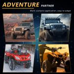 2pcs/Pack Car 80W High-power Matrix Triangle Cannon Work Light with Cable Set, Triangle – Bild 11