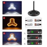 2pcs/Pack Car 80W High-power Matrix Triangle Cannon Work Light with Cable Set, Triangle – Bild 4