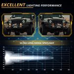 2pcs/Pack Car 80W High-power Matrix Triangle Cannon Work Light with Cable Set, Triangle – Bild 9