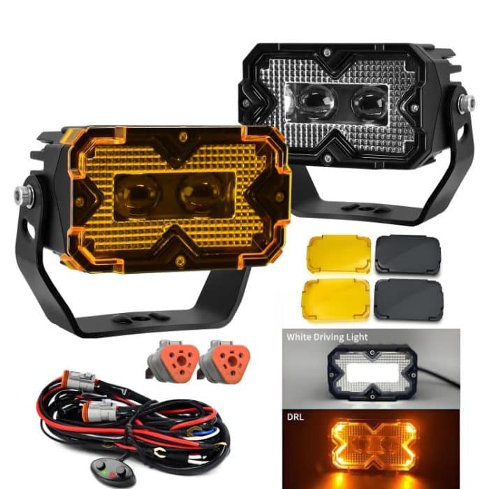 EDA008267401A.jpg 2pcs/Pack Car 70W High-power Matrix Eyes Work Light with Cable Set, Eyes – Bild 1