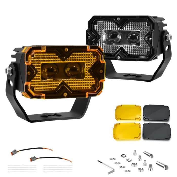 2pcs/Pack Car 70W High-power Matrix Eyes Work Light with Cable Set, Eyes – Bild 2