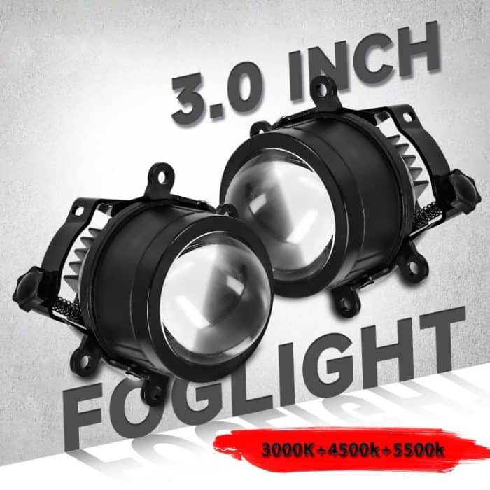 T09 2pcs/Pack 55W 3 inch High Power Dual Lens Fog Light, T09 Four-corner Universal, T09 Oblique Universal – Bild 2