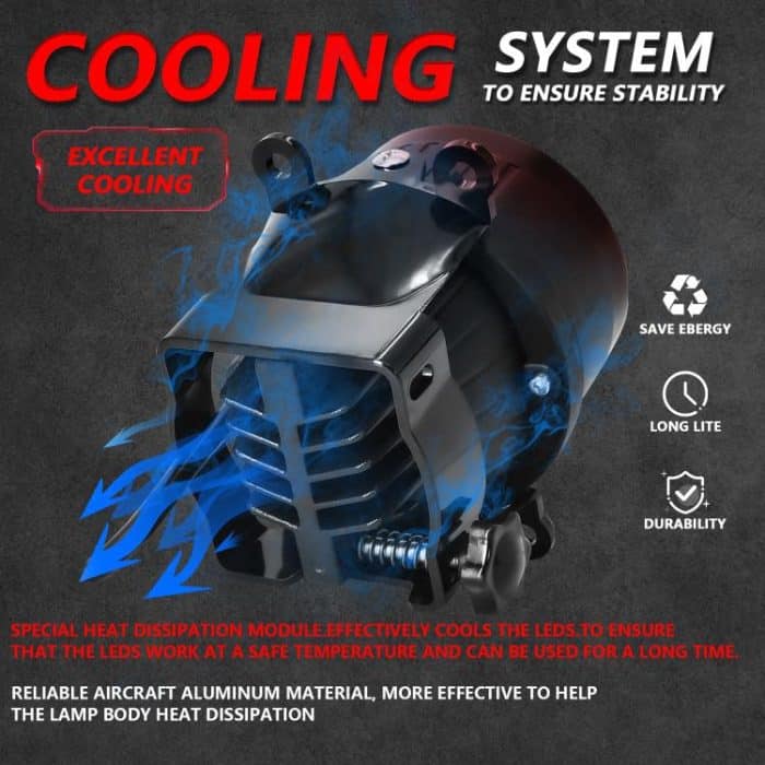 T09 2pcs/Pack 55W 3 inch High Power Dual Lens Fog Light, T09 Four-corner Universal, T09 Oblique Universal – Bild 5