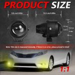 T10 2 Stück/Packung 55 W 3 Zoll Hochleistungs-Nebelscheinwerfer mit Doppellinse, universeller Doppelhalter – Bild 7