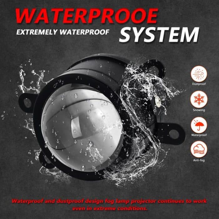 T10 2 Stück/Packung 55 W 3 Zoll Hochleistungs-Nebelscheinwerfer mit Doppellinse, universeller Doppelhalter – Bild 8