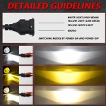 T10 2 Stück/Packung 55 W 3 Zoll Hochleistungs-Nebelscheinwerfer mit Doppellinse, universeller Doppelhalter – Bild 10