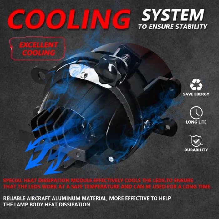 T12 2pcs/Pack 55W 3 inch High Power Dual Lens Fog Light Oblique Style for Toyota, T12 Left Driver, T12 Right Driver – Bild 5