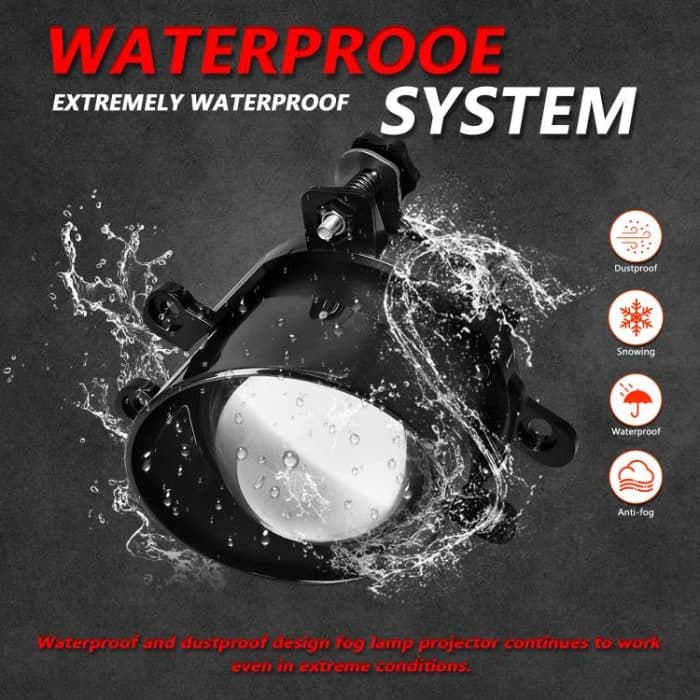 T12 2pcs/Pack 55W 3 inch High Power Dual Lens Fog Light Oblique Style for Toyota, T12 Left Driver, T12 Right Driver – Bild 7