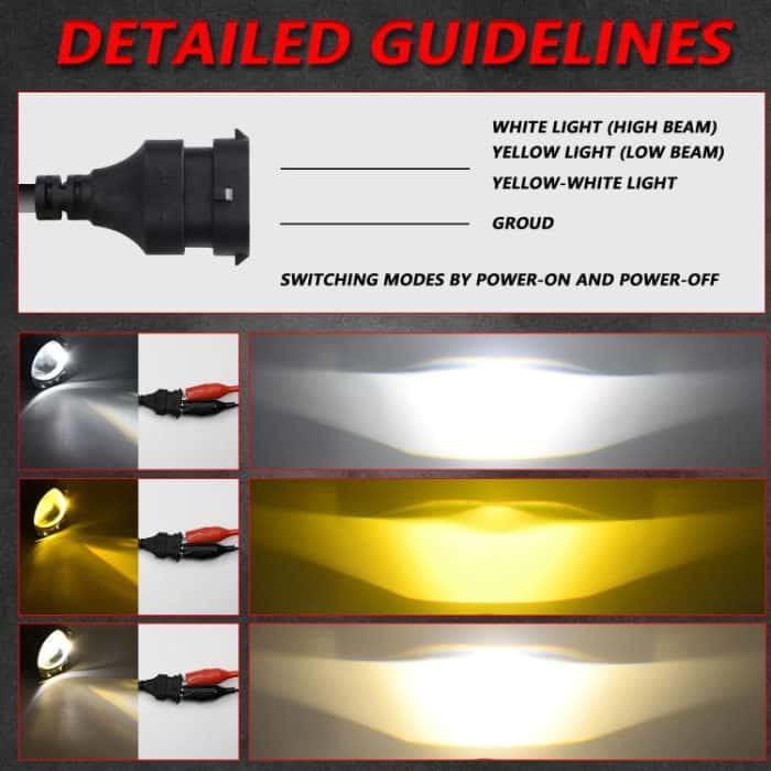 T12 2pcs/Pack 55W 3 inch High Power Dual Lens Fog Light Oblique Style for Toyota, T12 Left Driver, T12 Right Driver – Bild 9