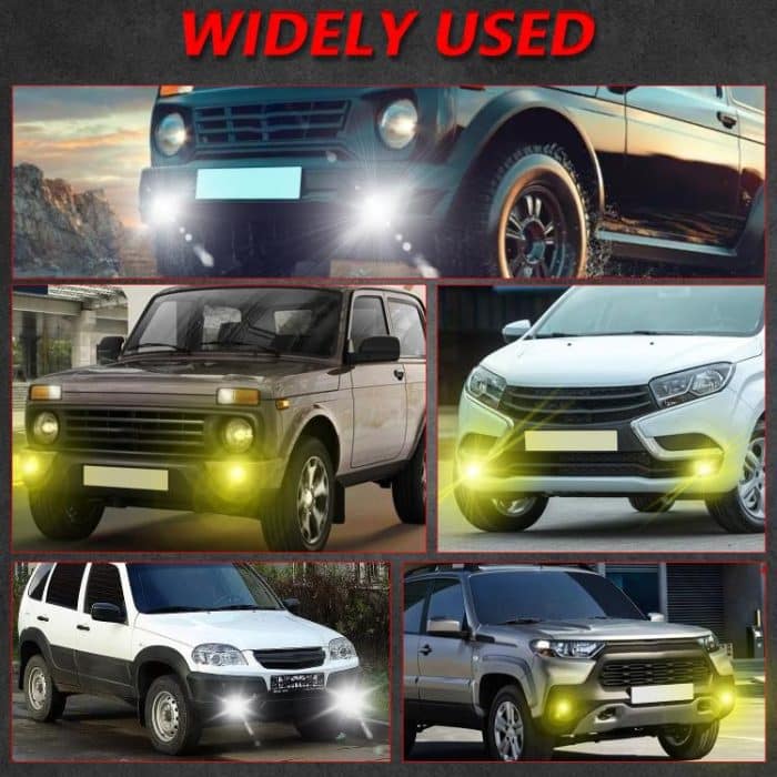 T12 2pcs/Pack 55W 3 inch High Power Dual Lens Fog Light Oblique Style for Toyota, T12 Left Driver, T12 Right Driver – Bild 10