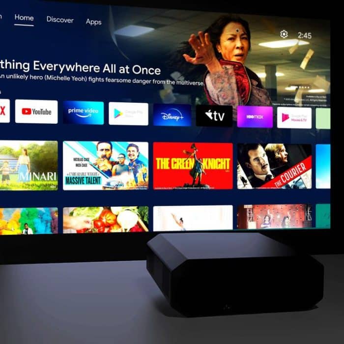 VIVIBRIGHT K5000SE 1920x1080P 1800ANSI Android 9.0 Screen Mirror Smart Projector, US Plug, UK Plug, AU Plug, EU Plug – Bild 5