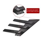 1 Pair Car Rear Windshield Air Cent Shark Fin Decorative Sticker, Carbon Pattern, Bright Black – Bild 12