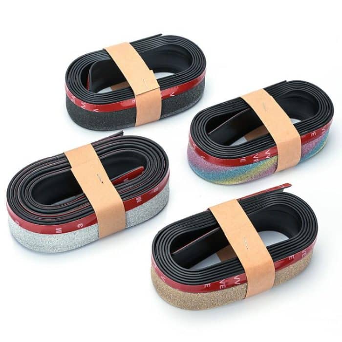 Car Starry Sky Shiny Soft Rubber Front Bar Side Anti-collision Strip – Bild 2