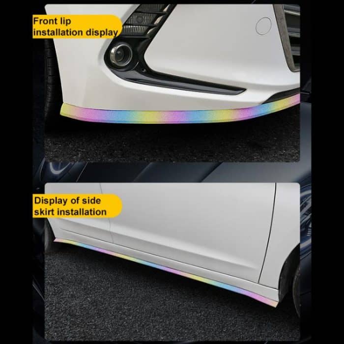 Car Starry Sky Shiny Soft Rubber Front Bar Side Anti-collision Strip – Bild 5