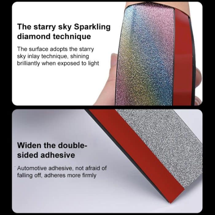 Car Starry Sky Shiny Soft Rubber Front Bar Side Anti-collision Strip – Bild 7