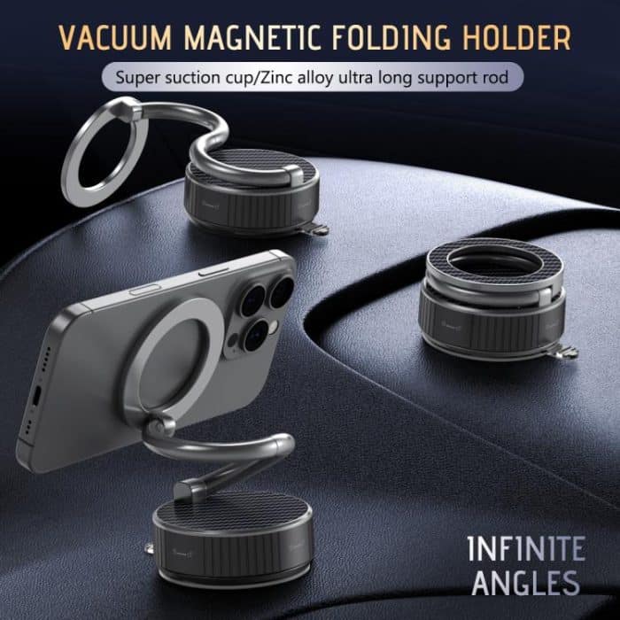 H3 Folding Vacuum Adsorption Magnetic Car Phone Holder, H3 – Bild 2