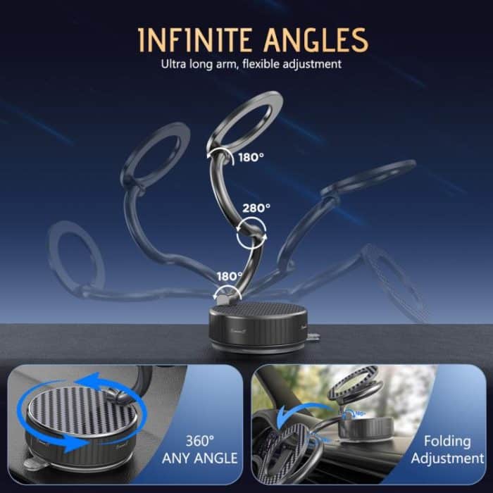 H3 Folding Vacuum Adsorption Magnetic Car Phone Holder, H3 – Bild 5
