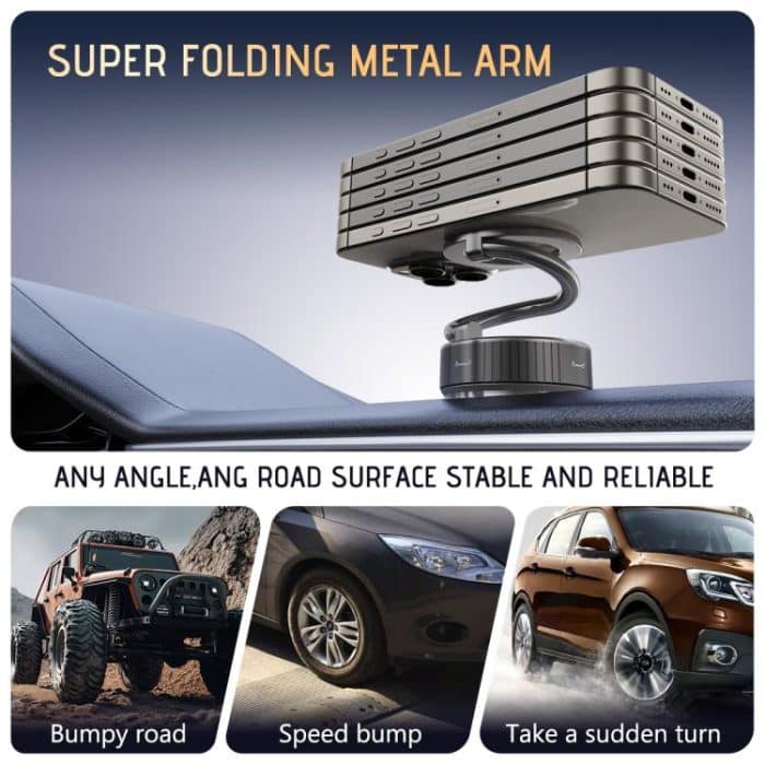 H3 Folding Vacuum Adsorption Magnetic Car Phone Holder, H3 – Bild 6