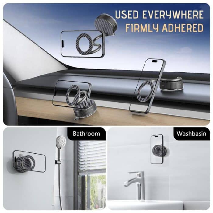 H3 Folding Vacuum Adsorption Magnetic Car Phone Holder, H3 – Bild 7