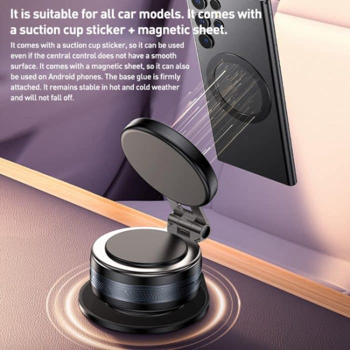Yesido C255 360 Rotating Electric Vacuum Suction Cup MagSafe Car Mount – Bild 7