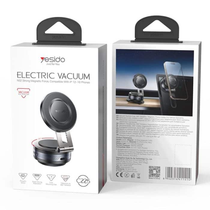 Yesido C255 360 Rotating Electric Vacuum Suction Cup MagSafe Car Mount – Bild 9