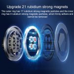 17mm Universal Ball MagSafe Magnetic Adapter Car Phone Holder Base, C4 Solid Color Black, C5 Hexagonal Black, C6 Round Black, C6 Round Silver – Bild 3