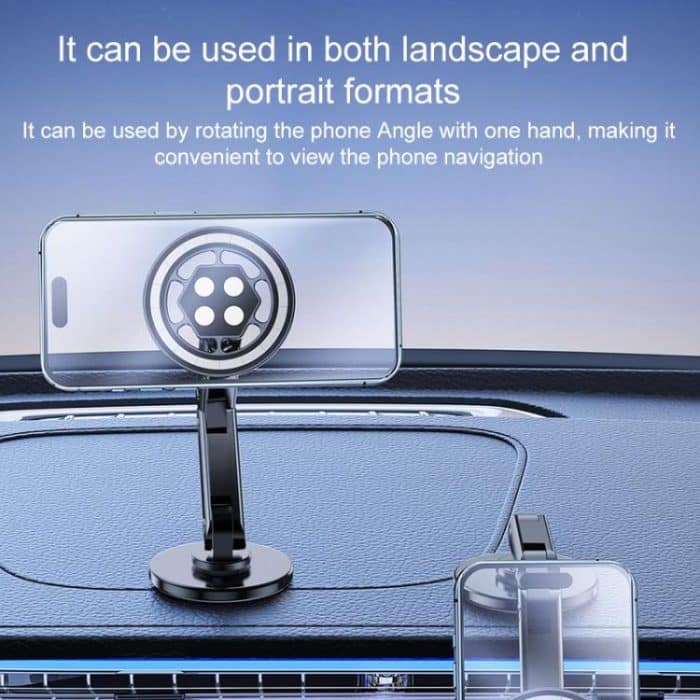 17mm Universal Ball MagSafe Magnetic Adapter Car Phone Holder Base, C4 Solid Color Black, C5 Hexagonal Black, C6 Round Black, C6 Round Silver – Bild 7