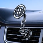 17mm Universal Ball MagSafe Magnetic Adapter Car Phone Holder Base, C4 Solid Color Black, C5 Hexagonal Black, C6 Round Black, C6 Round Silver – Bild 8