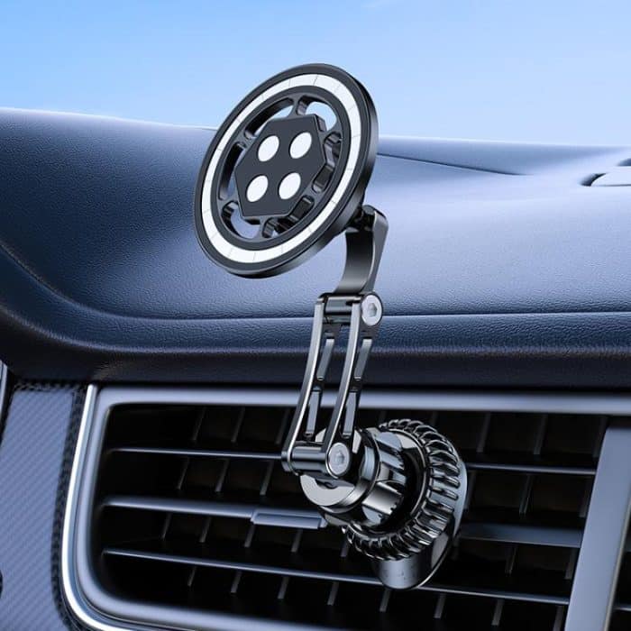 17mm Universal Ball MagSafe Magnetic Adapter Car Phone Holder Base, C4 Solid Color Black, C5 Hexagonal Black, C6 Round Black, C6 Round Silver – Bild 8