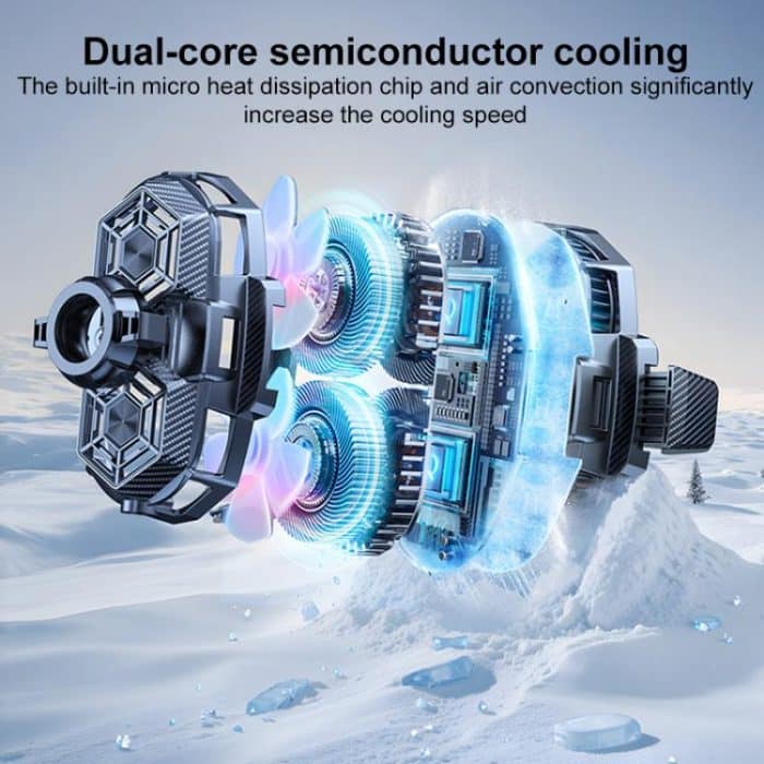 H5 17mm Universal Ball RGB Halbleiter Wärmeableitung Auto Telefon Halter Basis – Bild 3