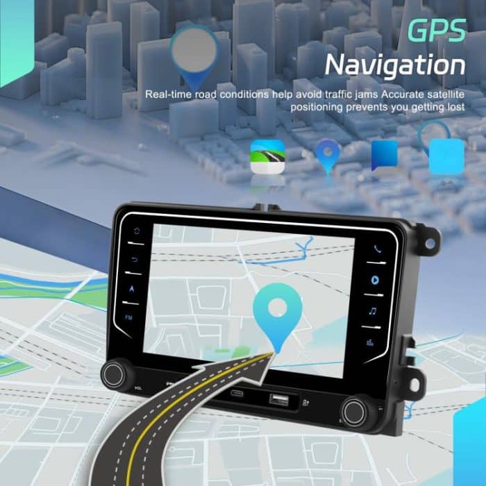 For Volkswagen Android 15 7 inch Wireless CarPlay Car Player Central Control Navigation Machine, Standard, Standard+AHD+Microphone – Bild 11