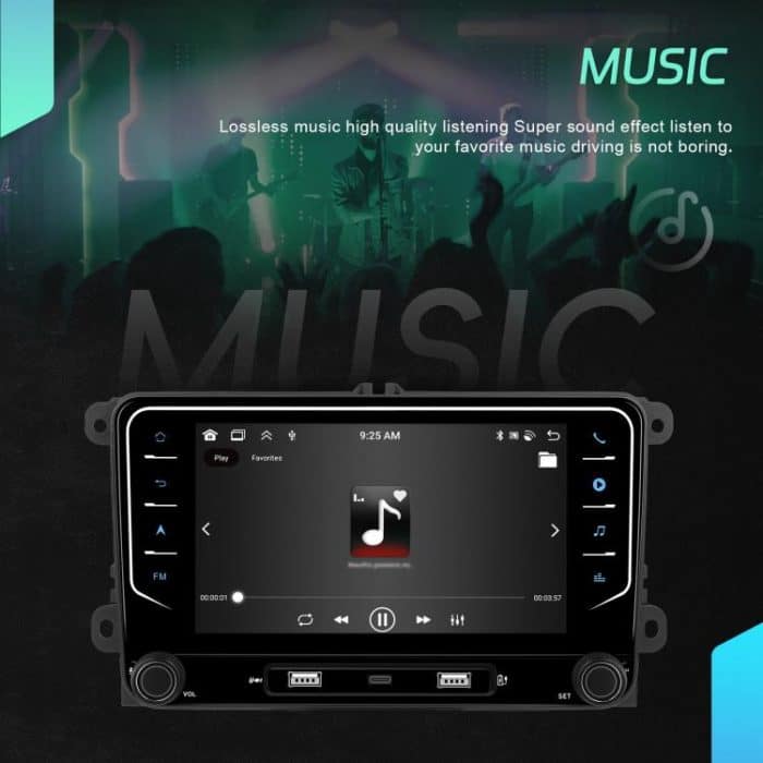For Volkswagen Android 15 7 inch Wireless CarPlay Car Player Central Control Navigation Machine, Standard, Standard+AHD+Microphone – Bild 9