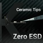 2uul TW32 Schwarze K-Flachspitze, ESD-sichere Keramikpinzette – Bild 2