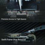 2uul TW32 Schwarze K-Flachspitze, ESD-sichere Keramikpinzette – Bild 3