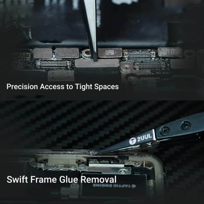 2uul TW32 Schwarze K-Flachspitze, ESD-sichere Keramikpinzette – Bild 3