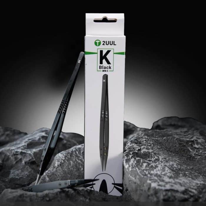 2uul TW32 Schwarze K-Flachspitze, ESD-sichere Keramikpinzette – Bild 6