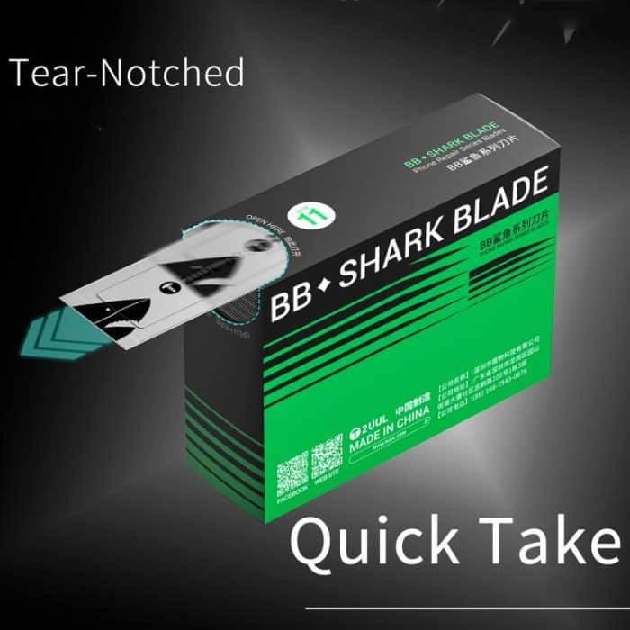 2uul 100 in 1 DA18 BB Shark Blade Series Klinge aus Kohlenstoffstahl Nr. 11 – Bild 4