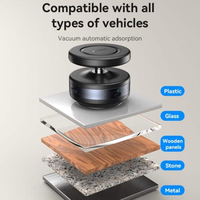 Yesido C224 Electric Vacuum Suction Cup MagSafe Car Mount with 360 Degree Rotating Base – Bild 8