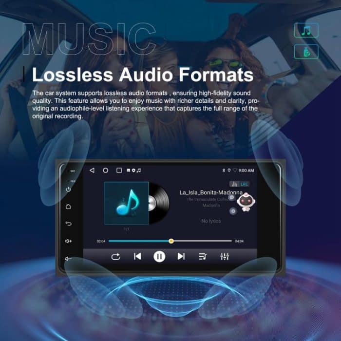 For Toyota COROLLA Android 15 7 inch Wireless CarPlay Car Player Car Central Control Navigation Machine, Standard, Standard+AHD+Microphone – Bild 13