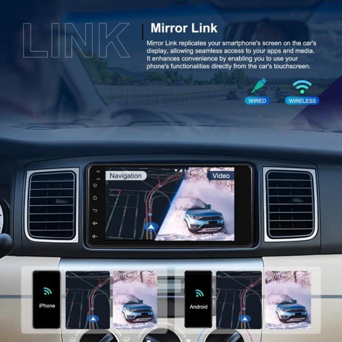 For Toyota COROLLA Android 15 7 inch Wireless CarPlay Car Player Car Central Control Navigation Machine, Standard, Standard+AHD+Microphone – Bild 9